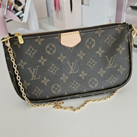 Louis Vuitton LV Monogram Multi Pochette Wristlet/ Small Purse - Picture 1 of 14